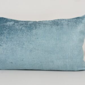 KISSENHÜLLE HANDMADE SILK/ VELVET OCEAN-GREEN