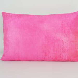 KISSENHÜLLE HANDMADE SILK/ VELVET STRONG PINK