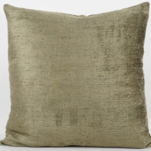 KISSENHÜLLE HANDMADE SILK/ VELVET OLIVE